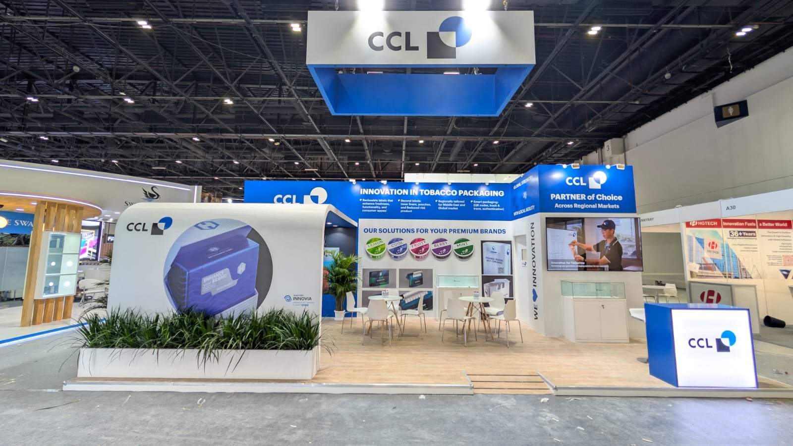 CCL Innovation Packaging Stand at DWTC by Infinity Exhibit